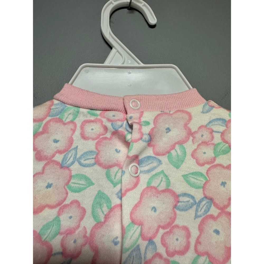 Little Me Baby Girls Pink Floral Ruffle Romper Jumpsuit 6 Months Chic Summet NWT - Picture 6 of 6